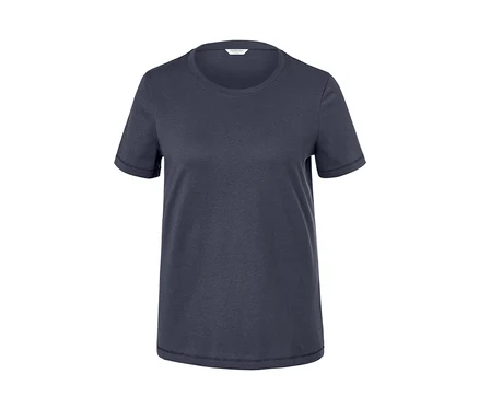 Rauchblaues Basic T-Shirt.