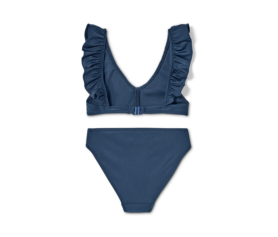 Blaues Bikini-Set.