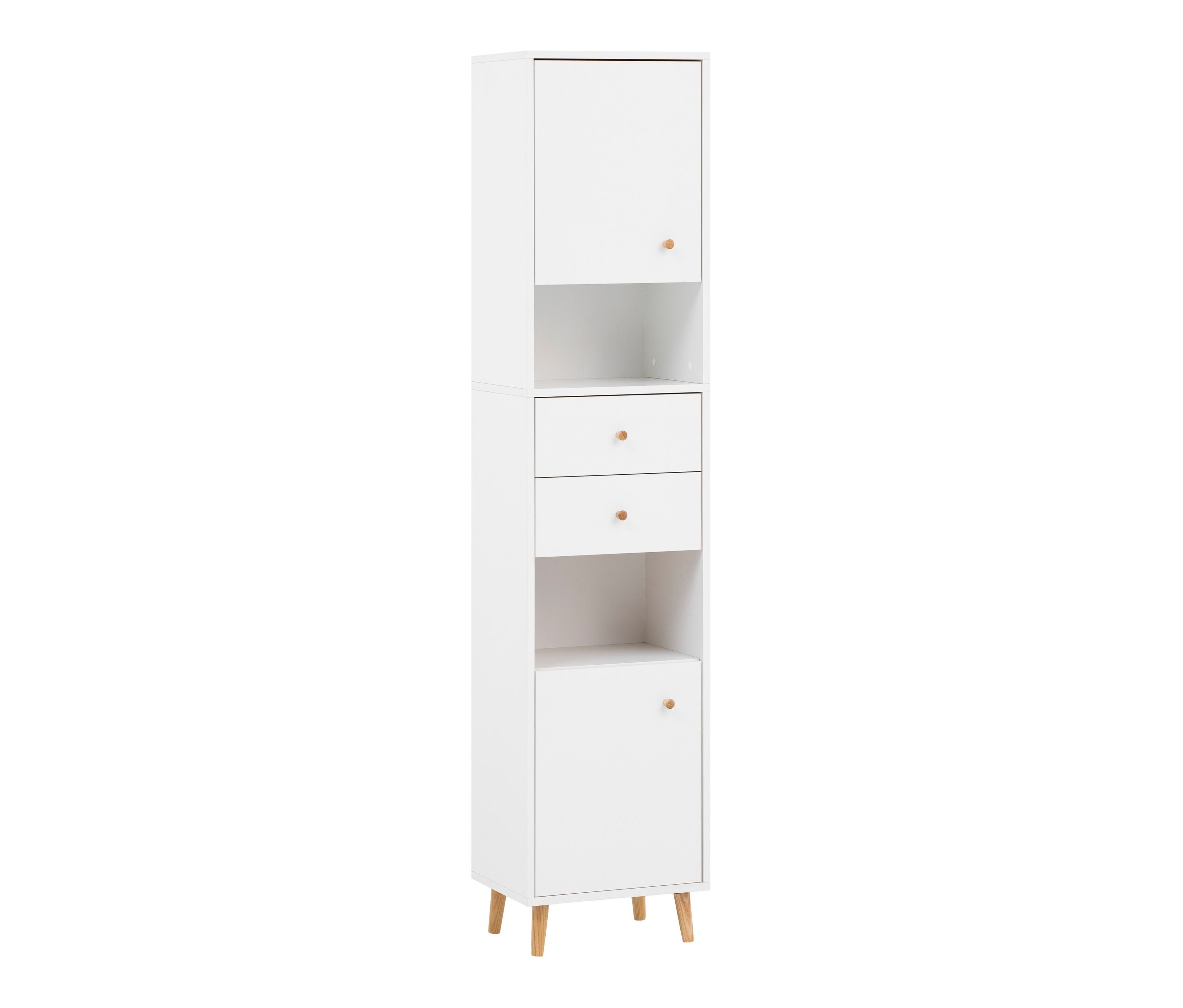 Thumbnail - Tchibo - Hochschrank »Bjarne« - 40,5x33x177,5cm - braun - Holz / Metall