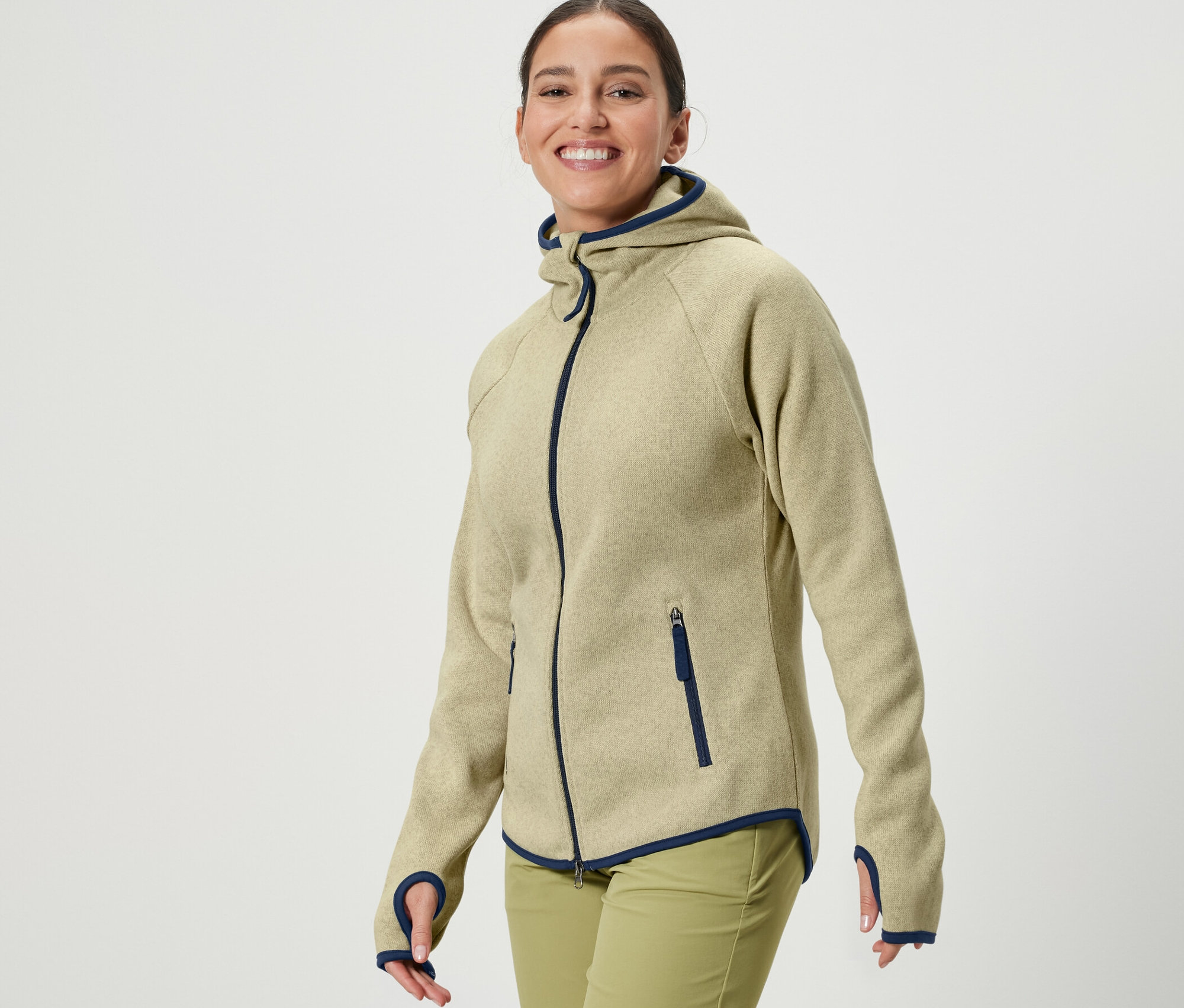 Thumbnail - Tchibo - Strickfleece-Jacke - Damen - Gr. XS - gelb