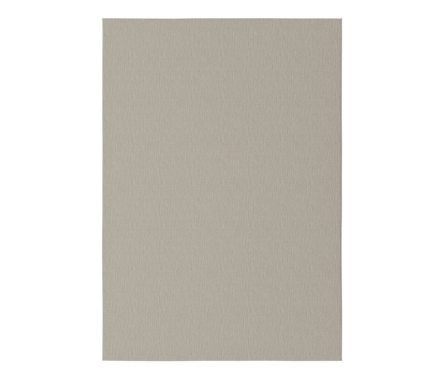 Detailansicht eines braunen Teppichs »Eldorado« mit Textilstruktur.