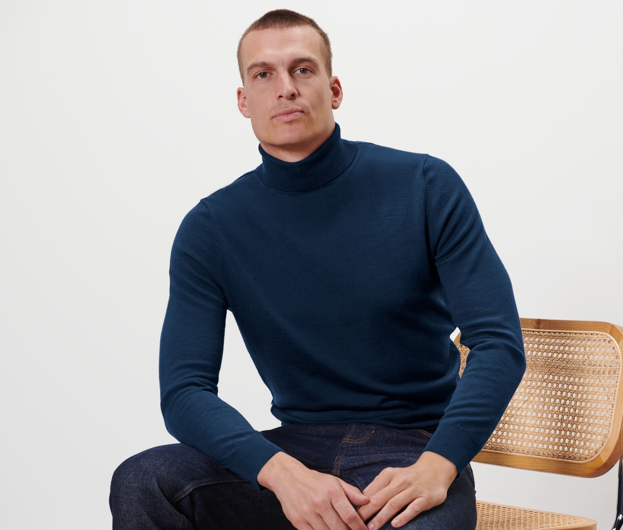 Thumbnail - Tchibo - Merino-Pullover - Herren - Gr. S - dunkelblau