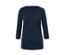 Dunkelblaues Shirt mit 3/4-Arm.