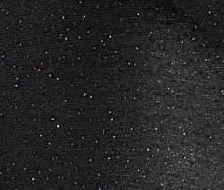 Detailaufnahme einer schwarzen Feinstrumpfhose mit dezentem Glitzer. Packung mit 2 Paar Feinstrumpfhosen, 40 den.