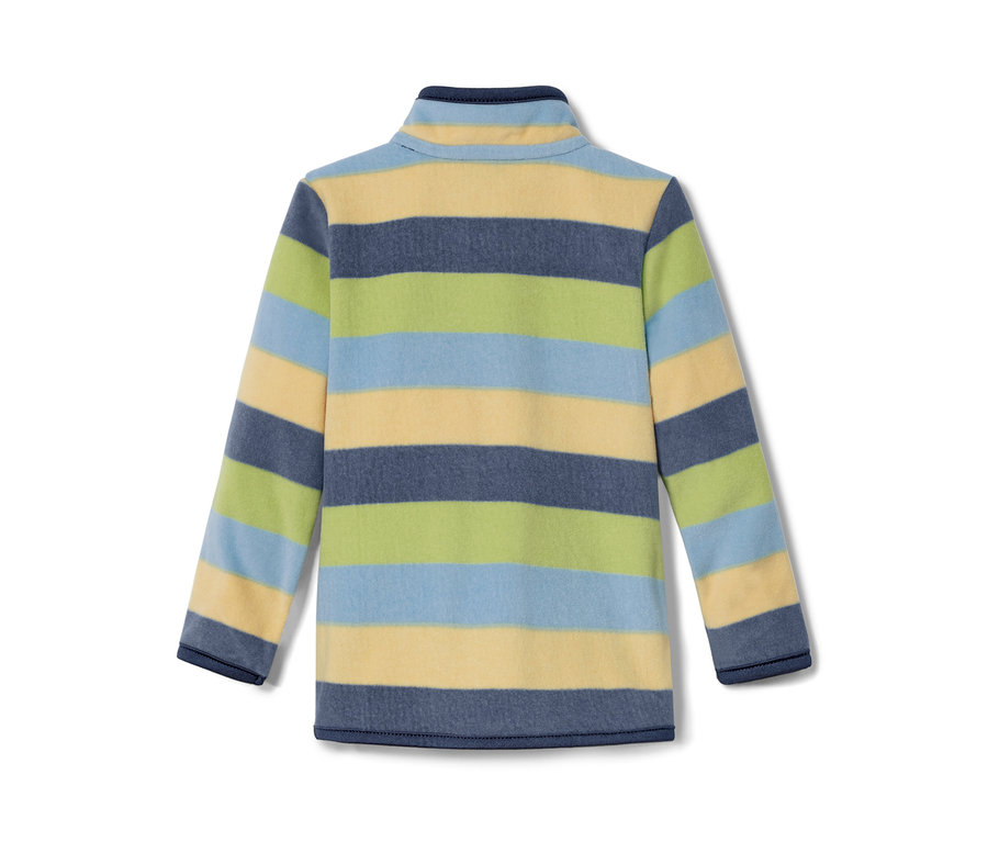 Gestreifte Kinder-Fleecejacke.