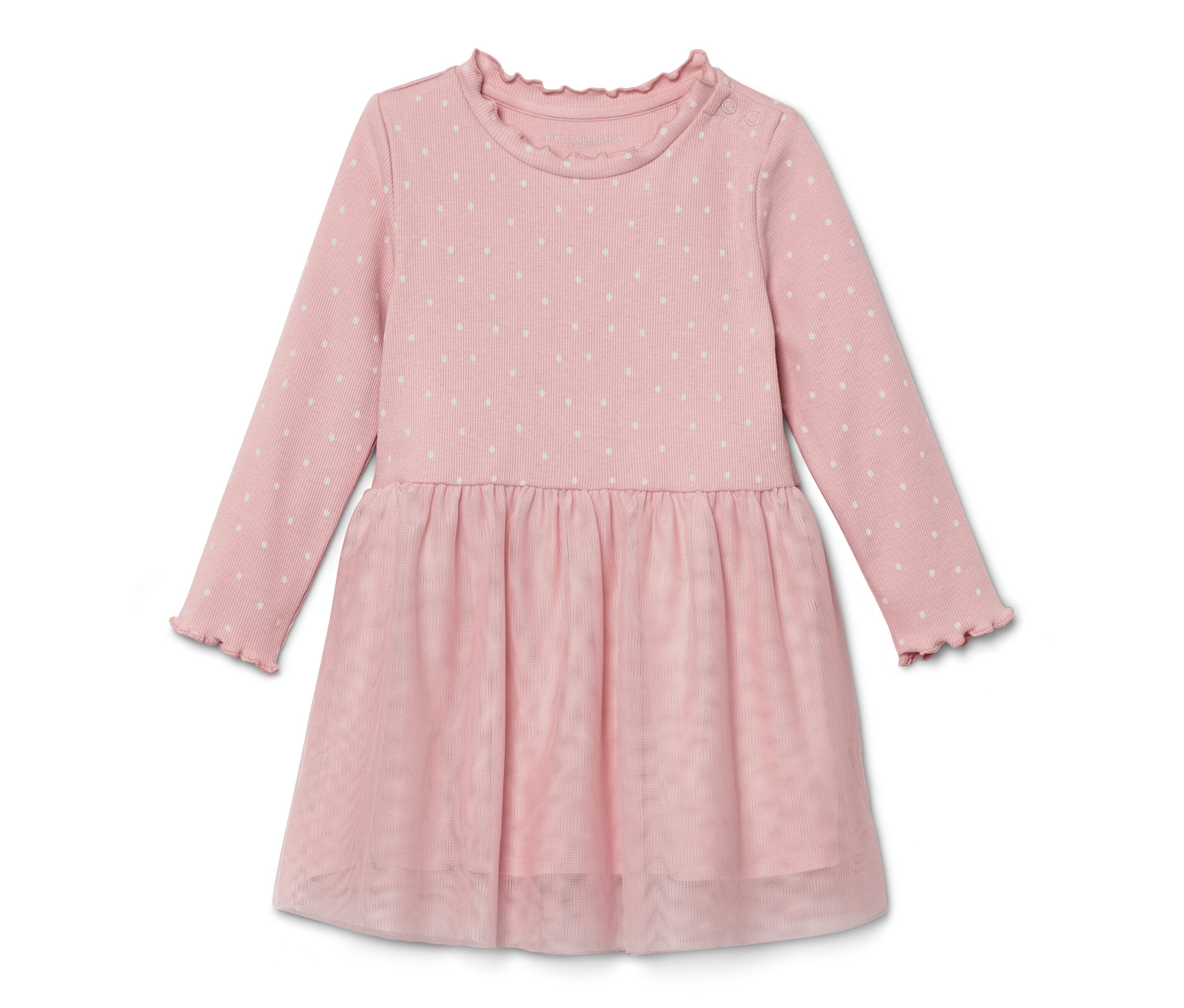 Tchibo - Kinder-Rippkleid - Mädchen - Gr. 98/104 - weiß