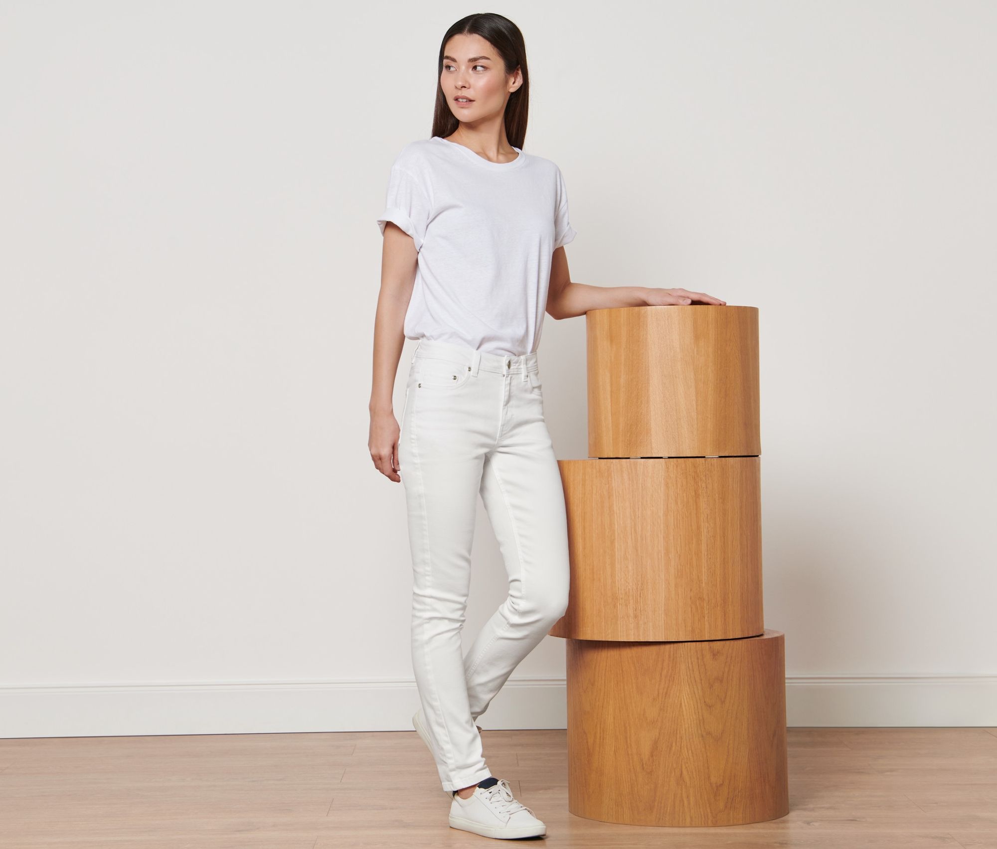 Thumbnail - Tchibo - Colored Denim »Fit Emma« - Damen - Gr. 42 - creme