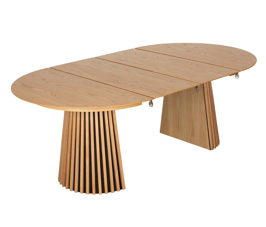 deVries Esstisch »Oria«, Natur Oak, oval, 120/210 x 120 cm.