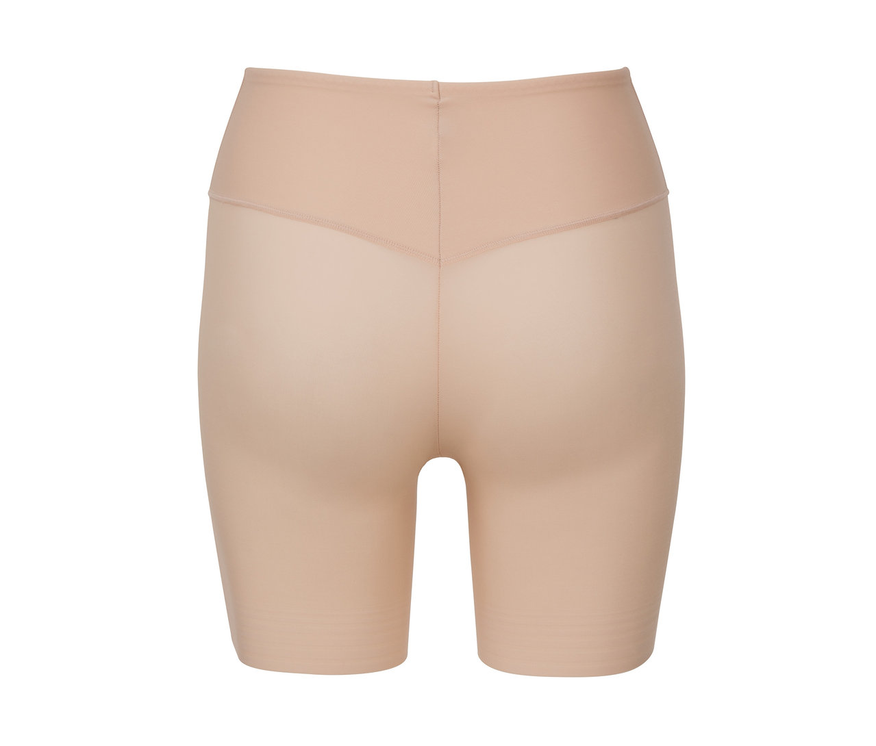 Detailaufnahme von hautfarbenen Bodyforming-Shorts.
