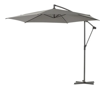 Leco Ampelschirm* Ø 300 cm, inkl. Schirmständer und Abdeckhaube, anthrazit.