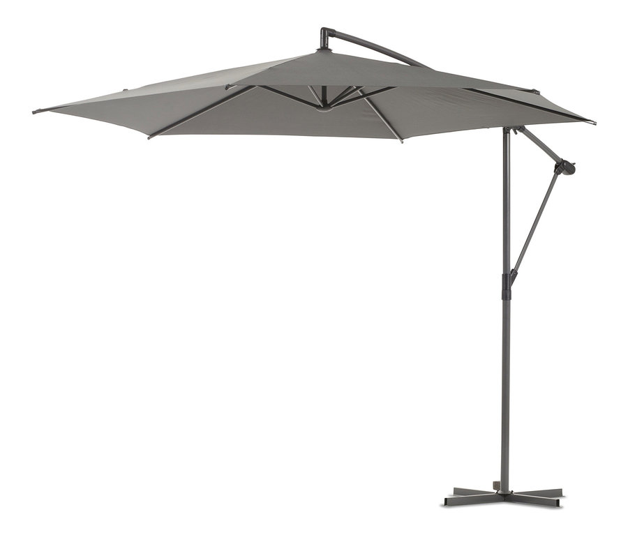 Leco Ampelschirm* Ø 300 cm, inkl. Schirmständer und Abdeckhaube, anthrazit.