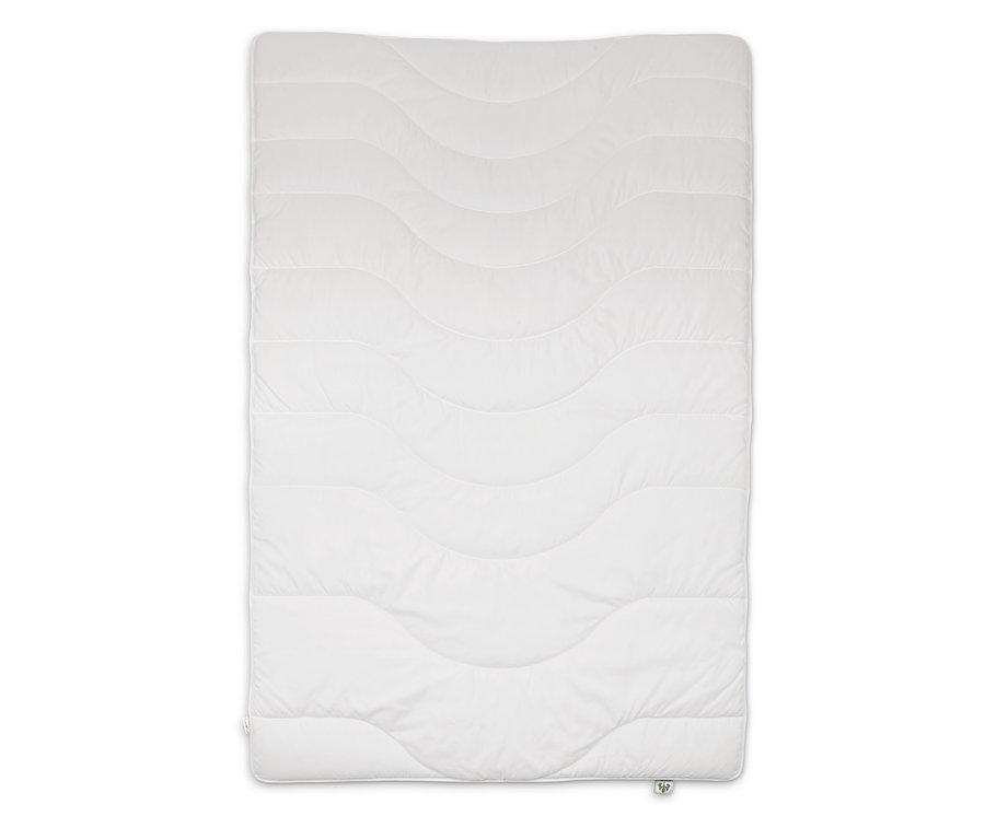 Ein weißes irisette® greenline Duo-Steppbett.