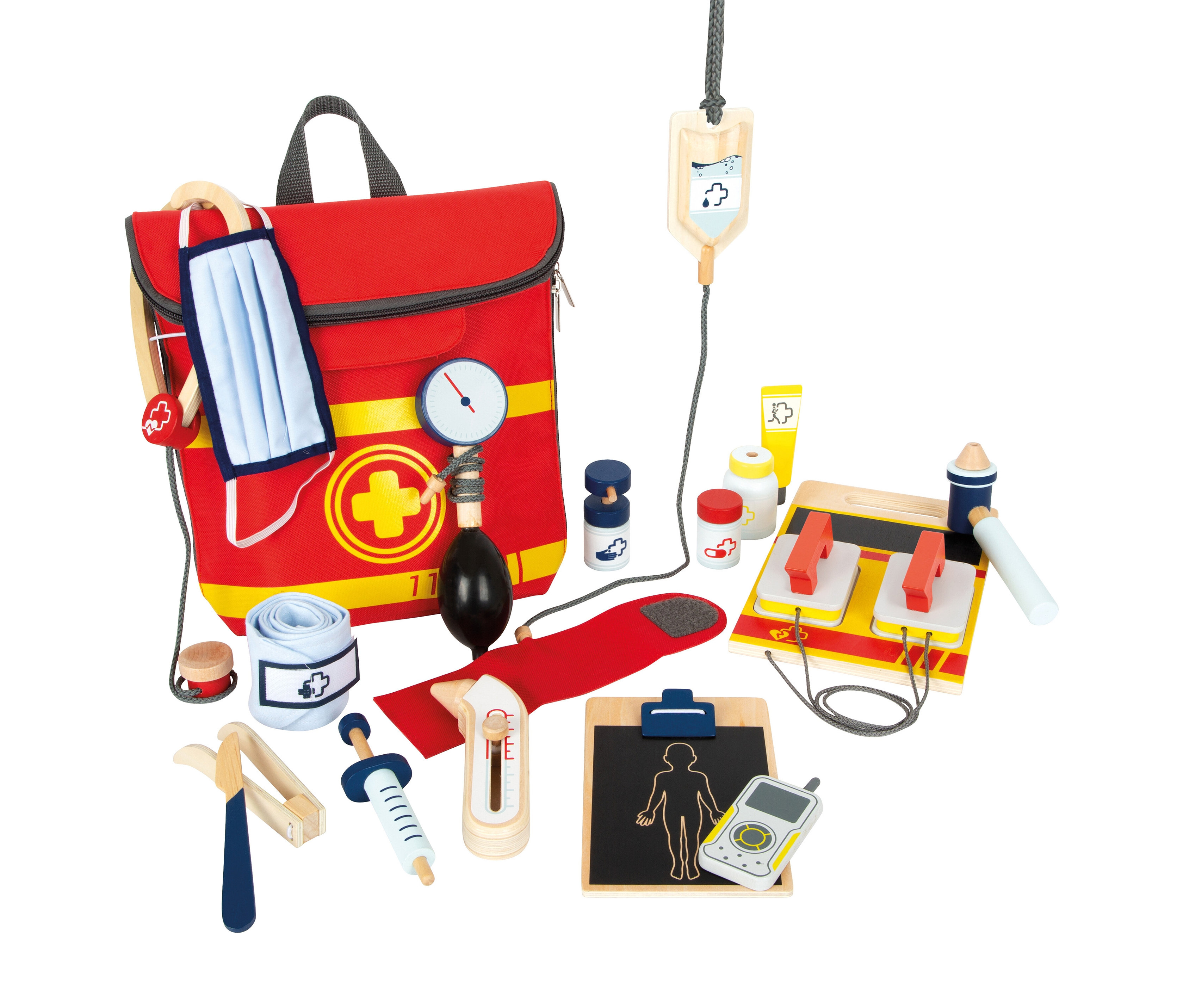 small foot Notarzt-Rucksack - rot