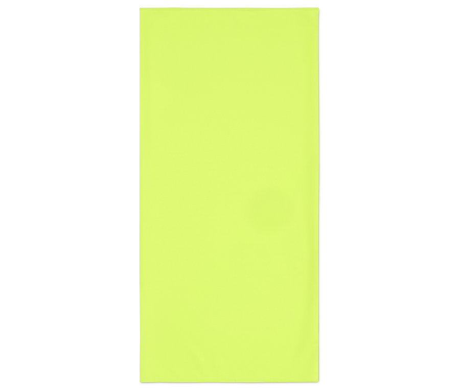 Ein hellgelbes Handtuch auf einem weißen Hintergrund.