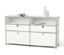 Sideboard Metall "CN3" mit 2 Klappenfächern, 2 Schubladen und 2 offenen Fächern, weiß - /img/gAQHT6PM/64/image.jpeg