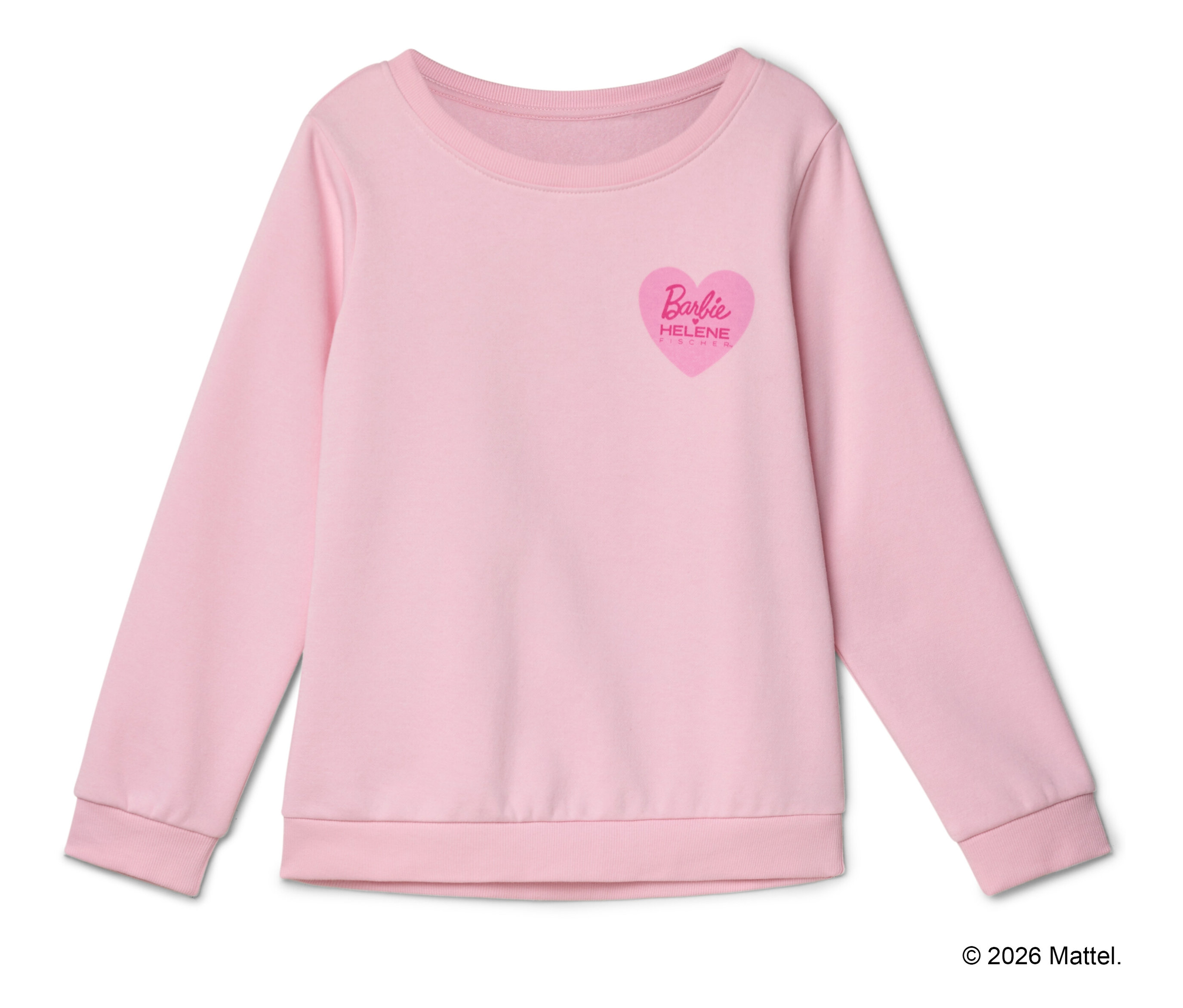 Tchibo - Barbie loves Helene Fischer Kinder Sweatshirt - Gr. 110/116 - lila/print
