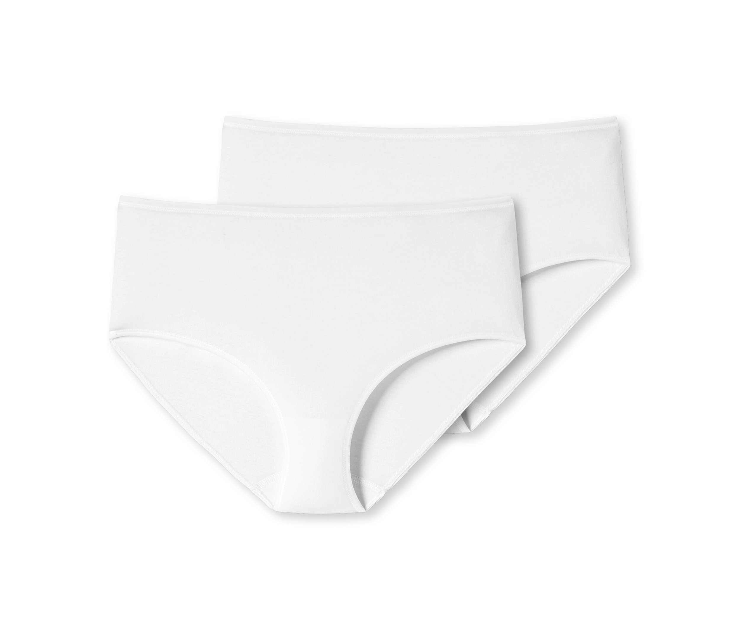 2 Schiesser Midi-Slips - Damen - Gr. 38 - weiß