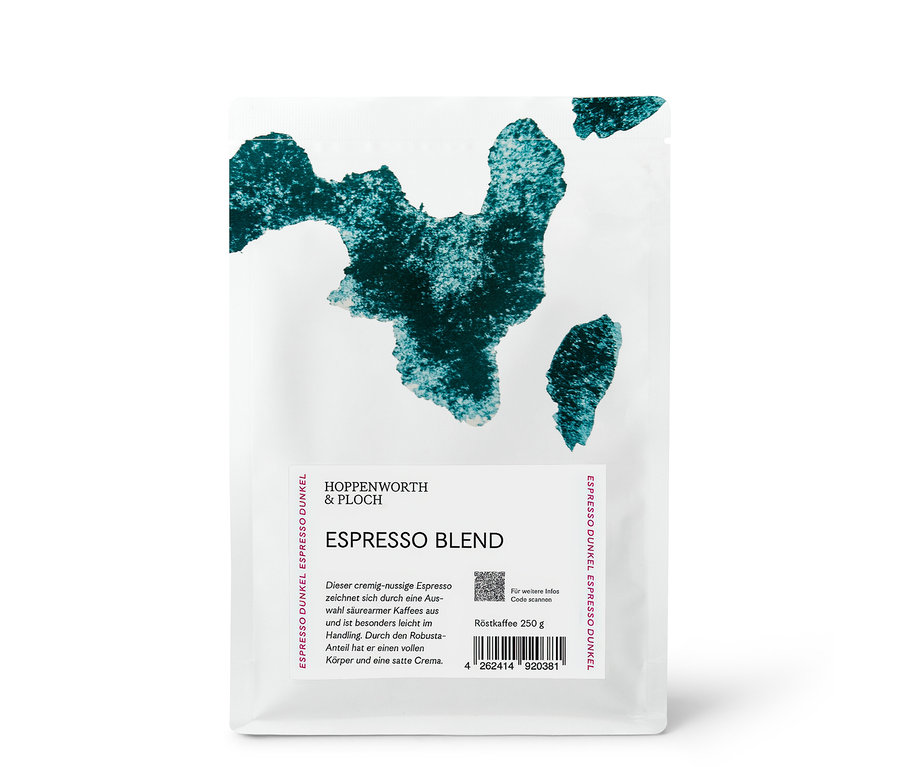 Verpackung Hoppenworth & Ploch - Espresso Blend - 250 g Ganze Bohne.