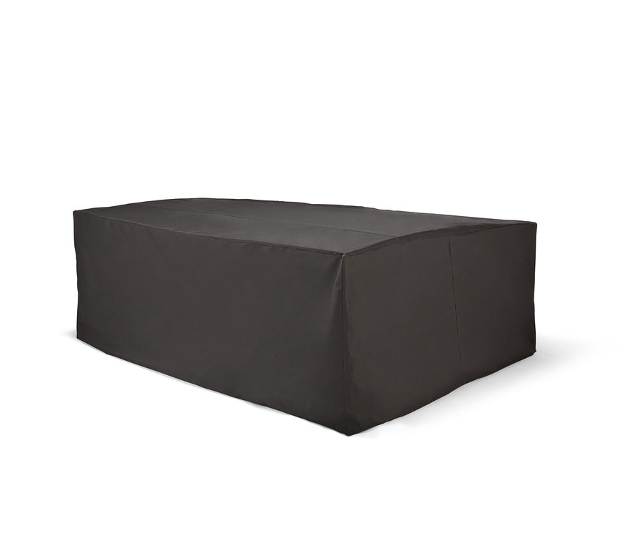 Eine schwarze Premium-Loungemöbel-Schutzhülle.