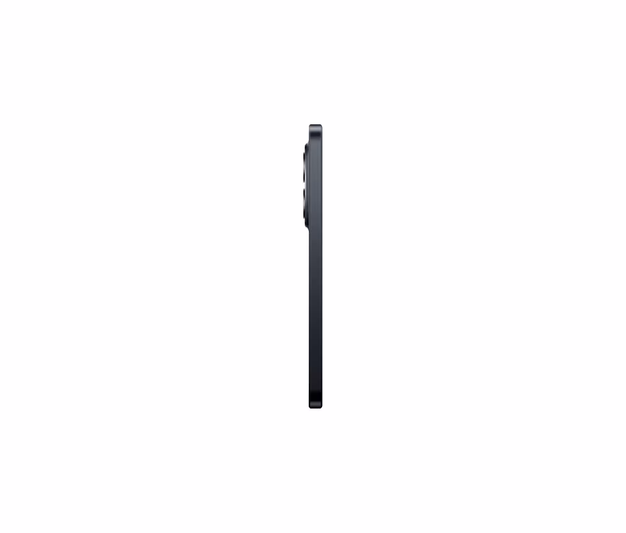 Schwarzes Xiaomi Redmi Note 15 Pro 5G 256GB Smartphone, seitlich dargestellt, mit sichtbarem Kameramodul.