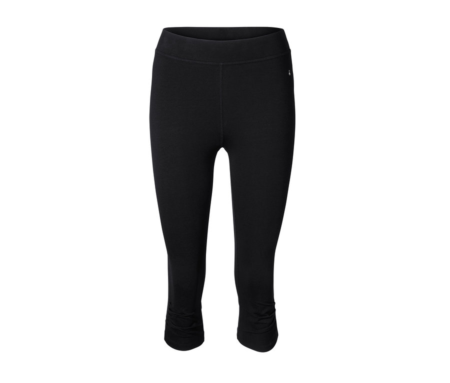 Schwarze 3/4-Yogatight.