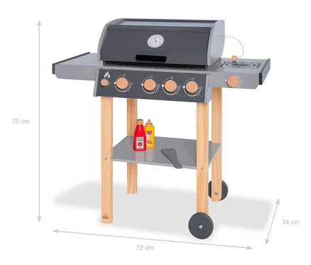 Pinolino Kindergrill »Jeff« mit zwei Soßenflaschen.