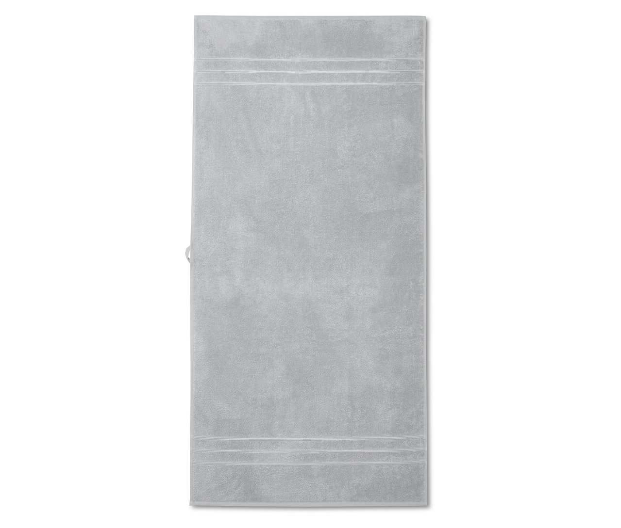 Graues Frottier-Badetuch.
