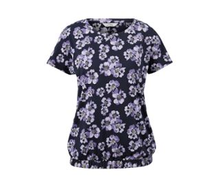 Dunkelblau mit Blumenprint