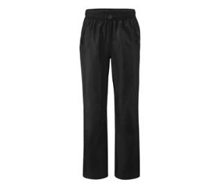 Schwarze Unisex Regenhose.