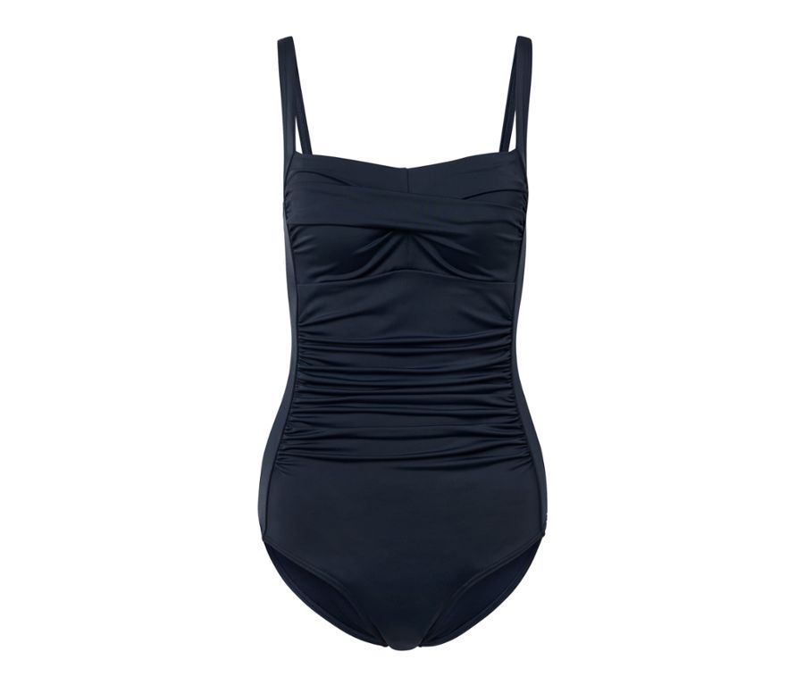 Figurformender Badeanzug, blau