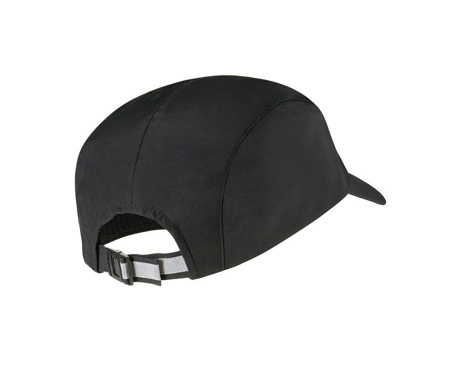 Schwarze Kappe von hinten.