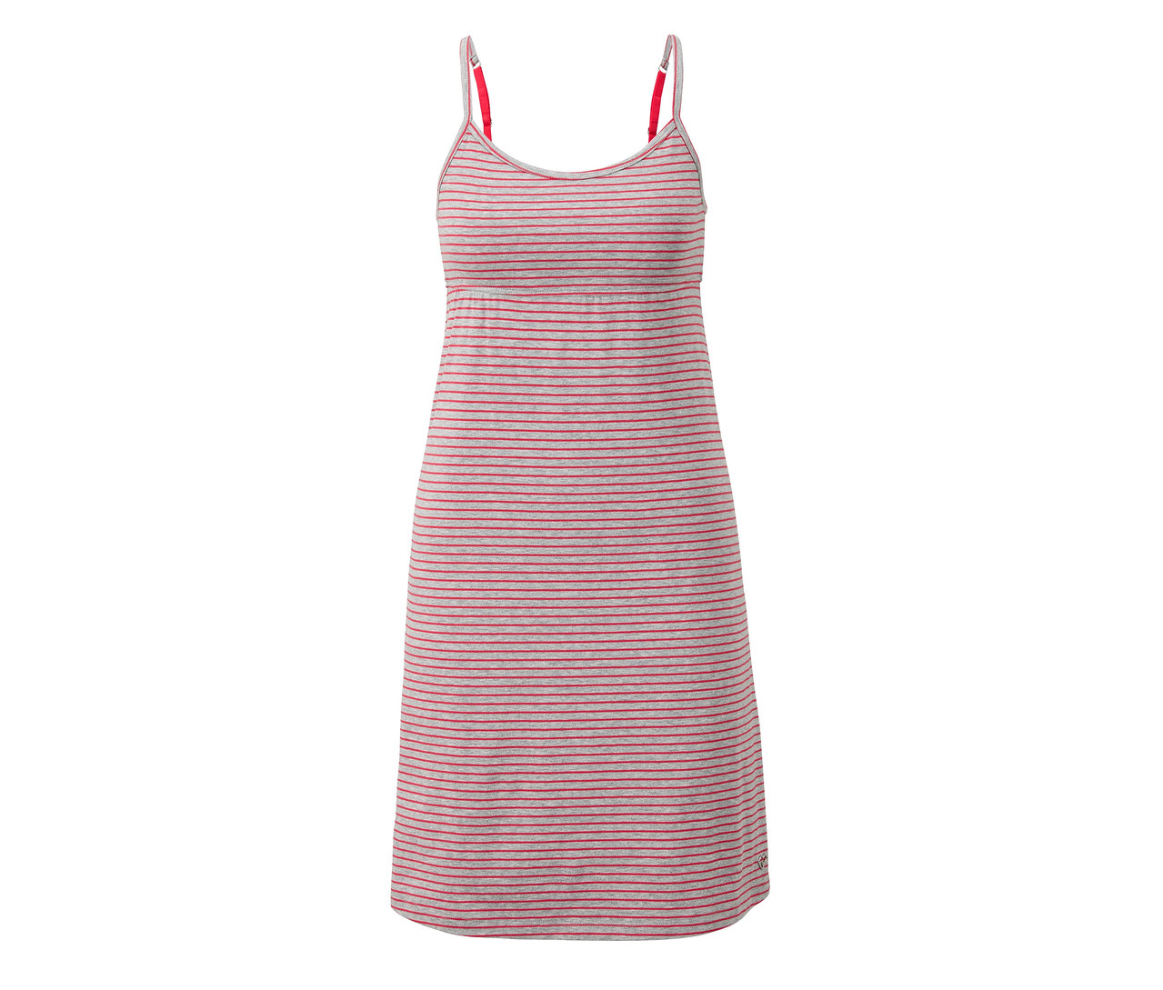 Gestreiftes Trägernachthemd.