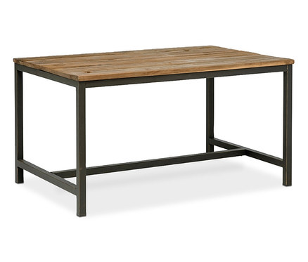 Actona Esstisch »Vintage«, ca. 140 x 90 cm mit Holzplatte und Metallgestell.