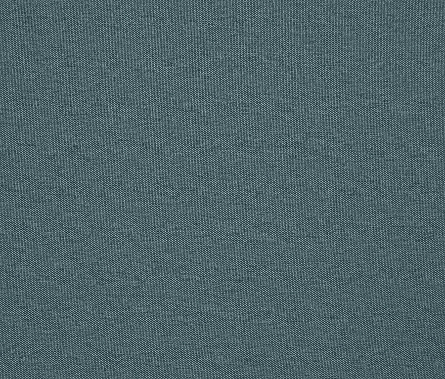 Detailaufnahme des blau-grauen Stoffbezugs des Federkern-Eckschlafsofas »Just Relax« mit Stauraumbank.