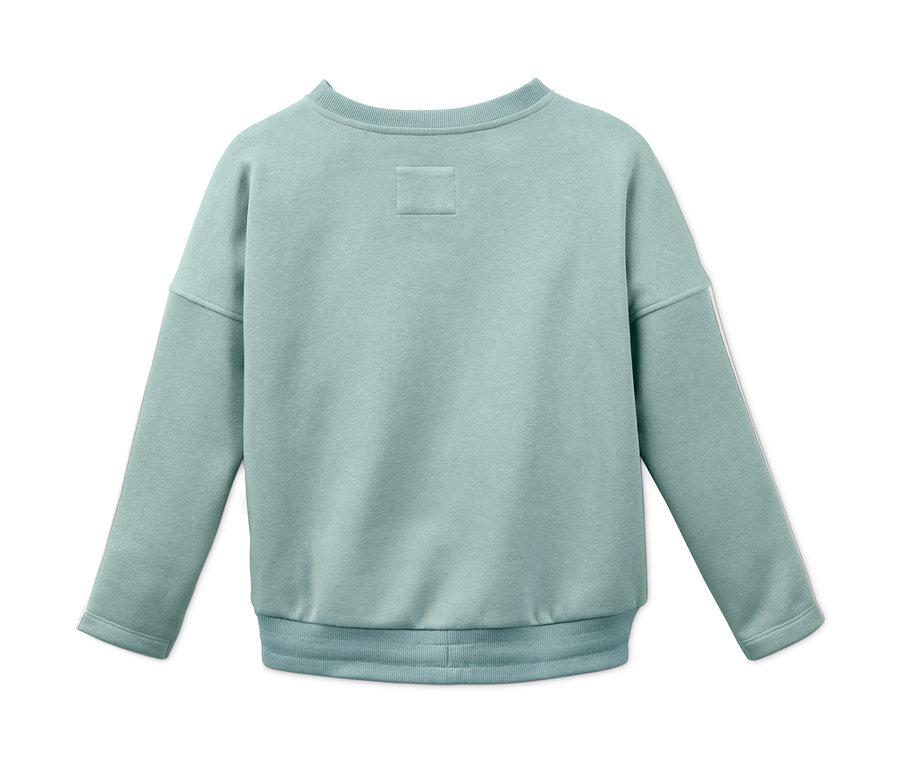 Rückansicht eines Sweatshirts.