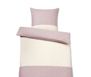 1 Seite roséfarben meliert mit beigefarbenem Streifen<br>1 Seite roséfarben meliert