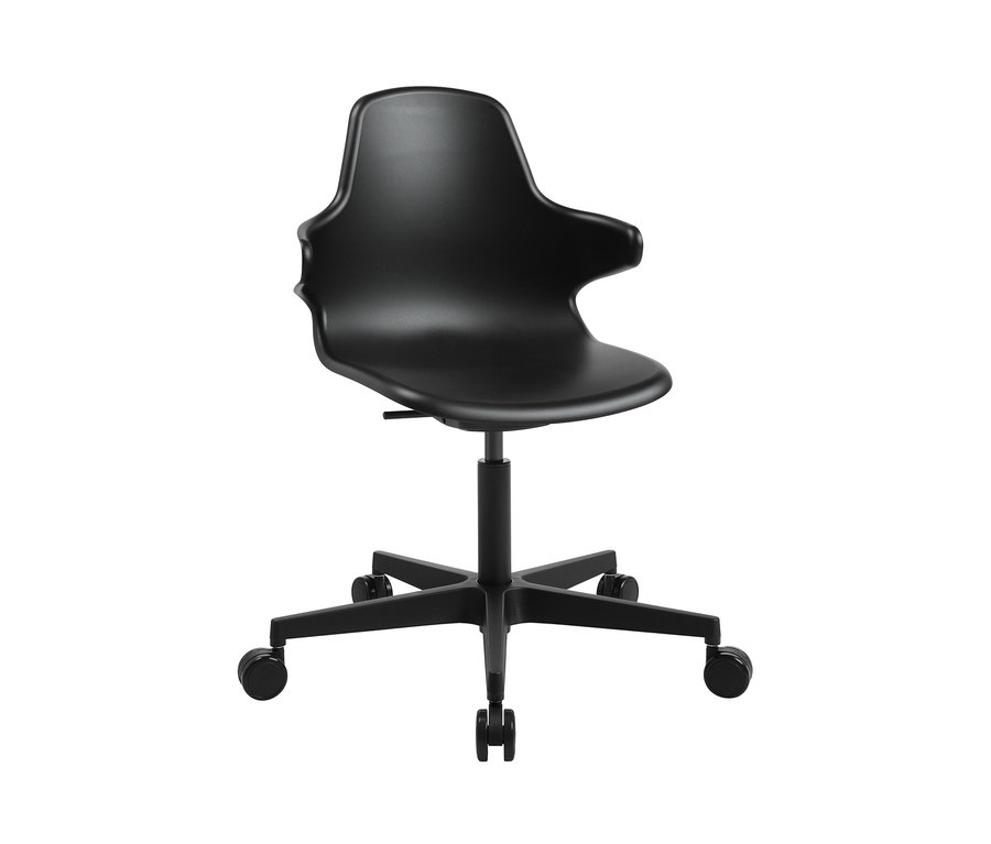 Ein Topstar-Bürostuhl »SITNESS Life 20« in Schwarz vor einem weißen Hintergrund.