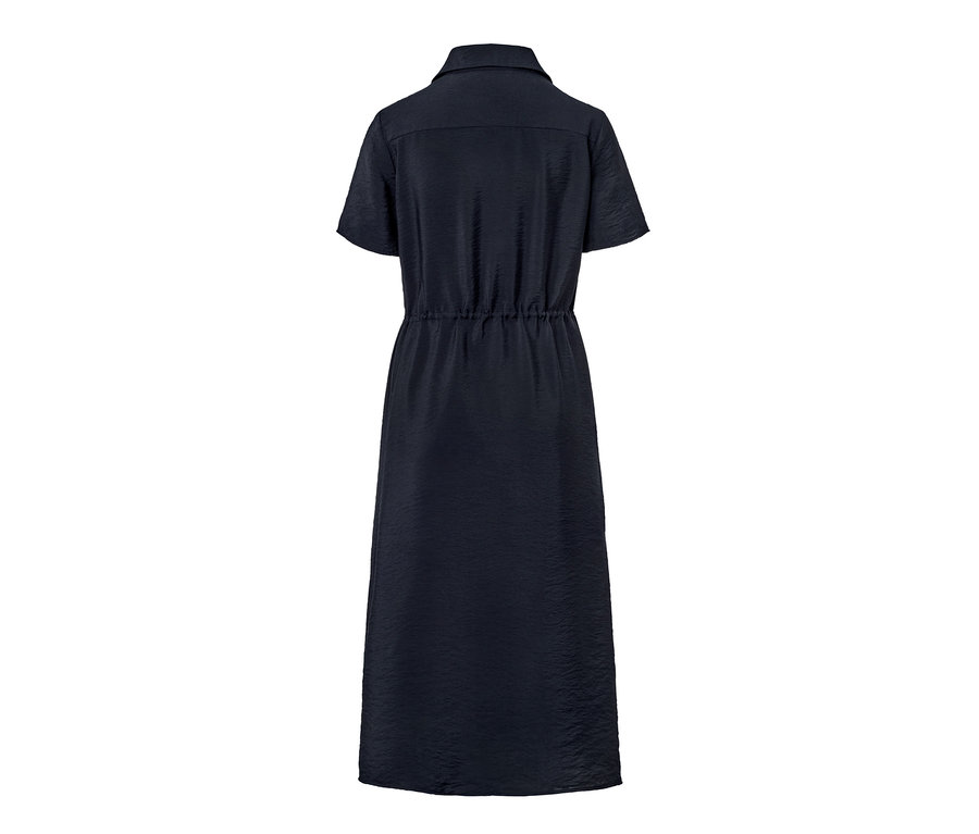 Detailansicht von hinten eines Hemdblusenkleids.