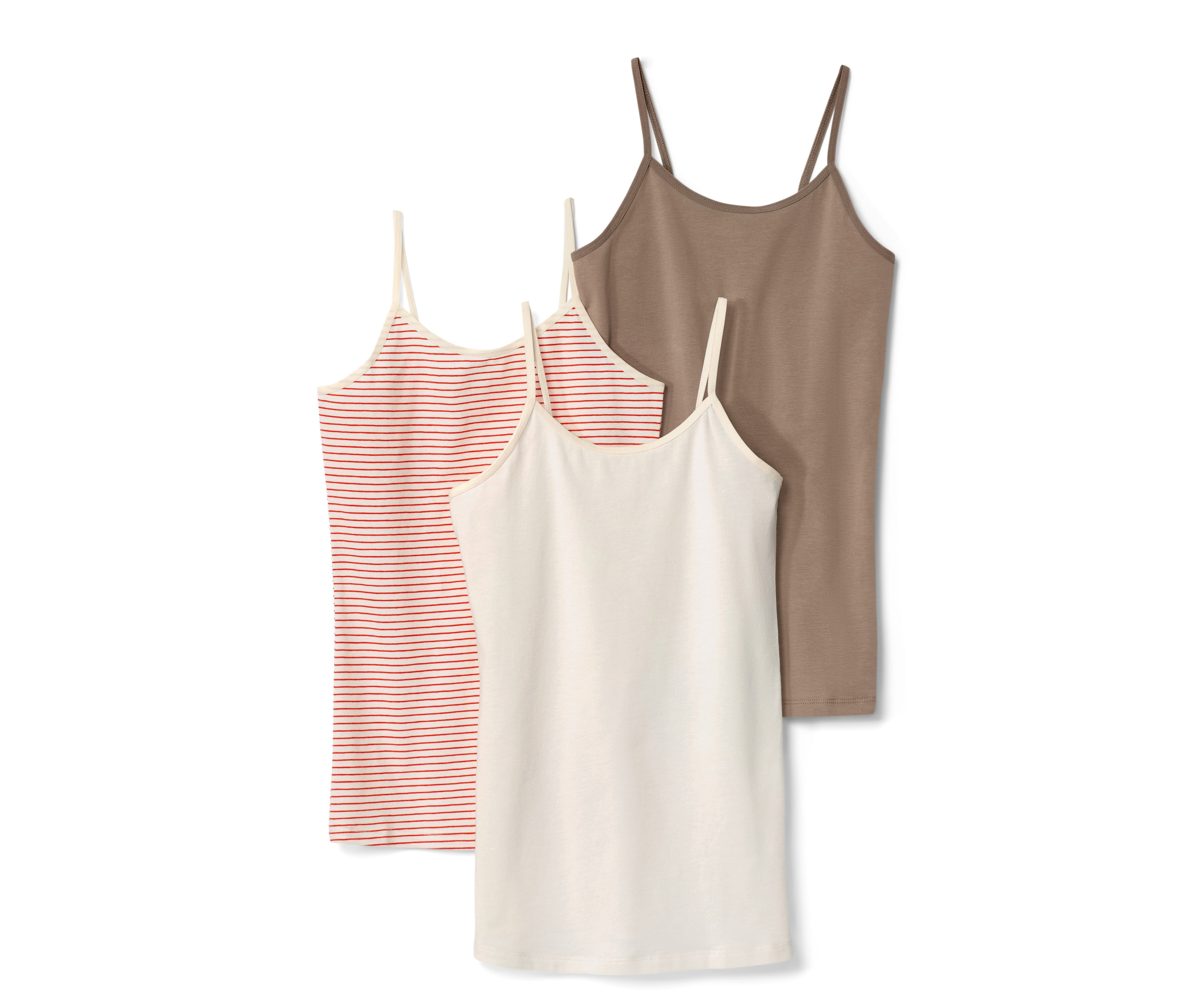 Tchibo - 3 Kinder-Unterhemden - Mädchen - Gr. 158/164 - orange