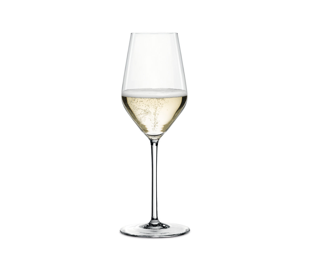 Ein Spiegelau Champagnerglas »Style« gefüllt mit Sekt.