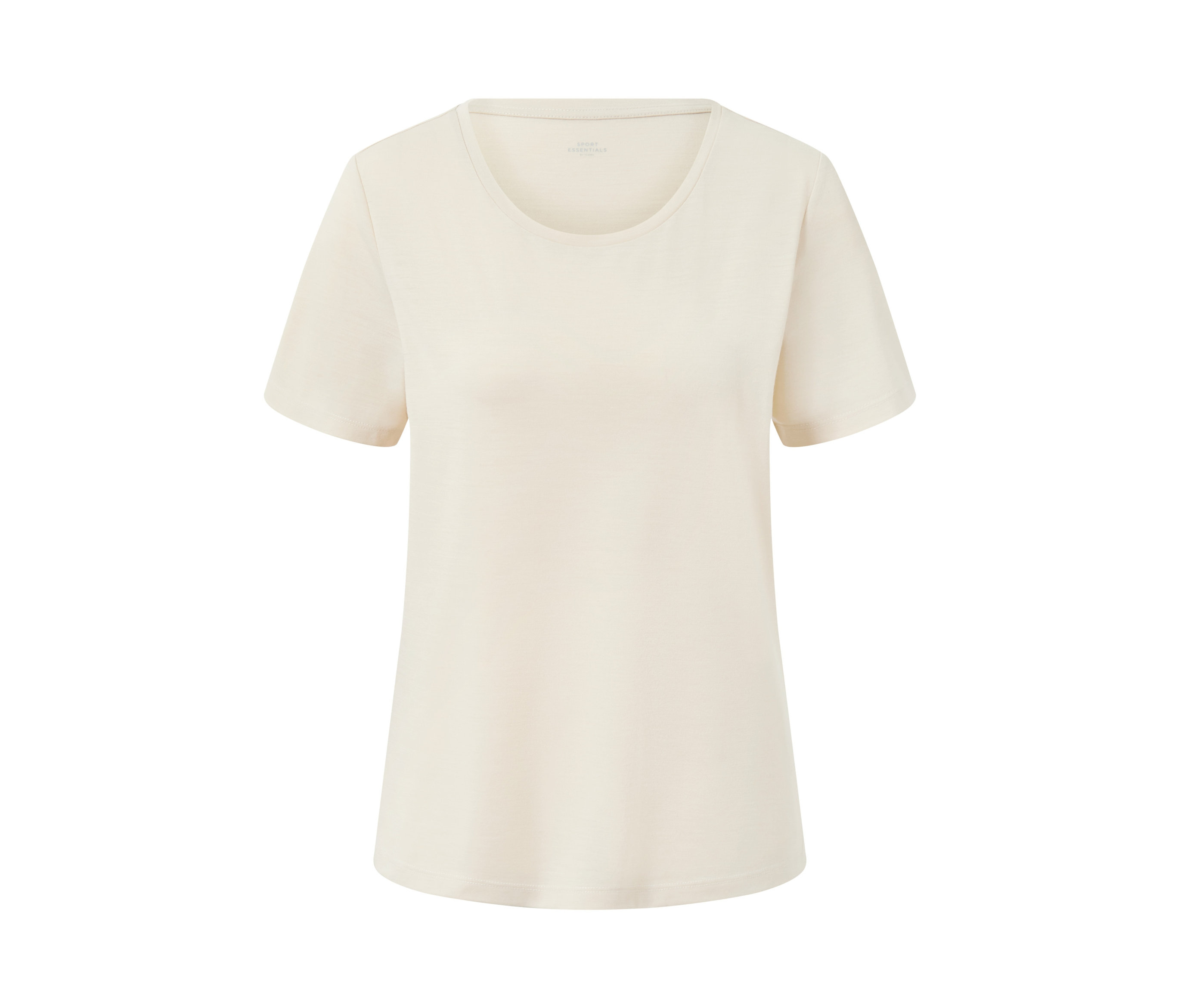 Tchibo - Funktionsshirt mit Wolle - Damen - Gr. XS - beige