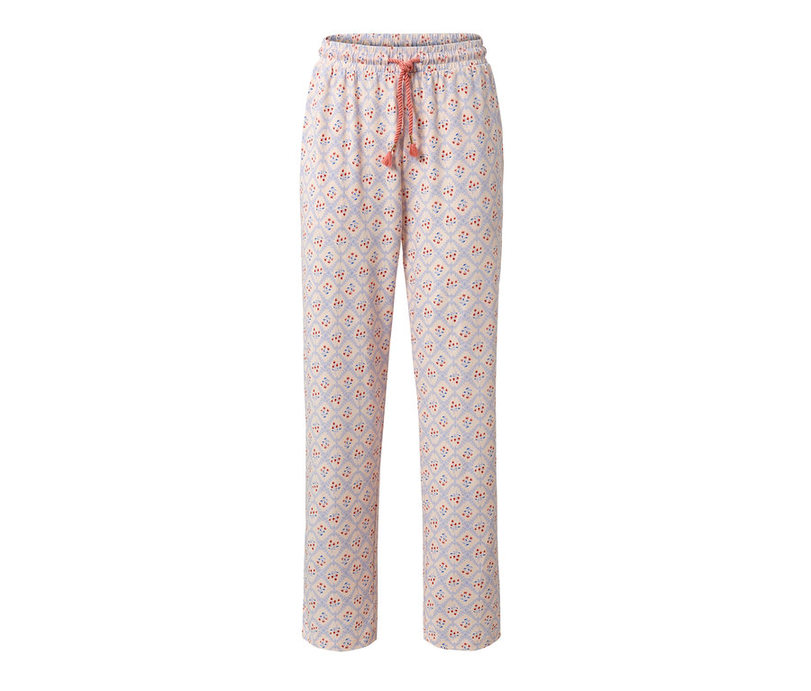 Eine Pyjamahose mit Blumenmuster.