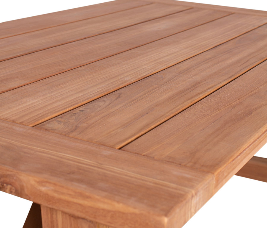 Detailaufnahme eines braunen deVries Dining-Sets.