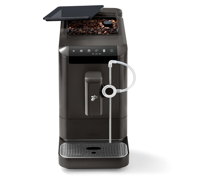 Ein schwarzer »Esperto 2 Milk« Kaffeevollautomat.