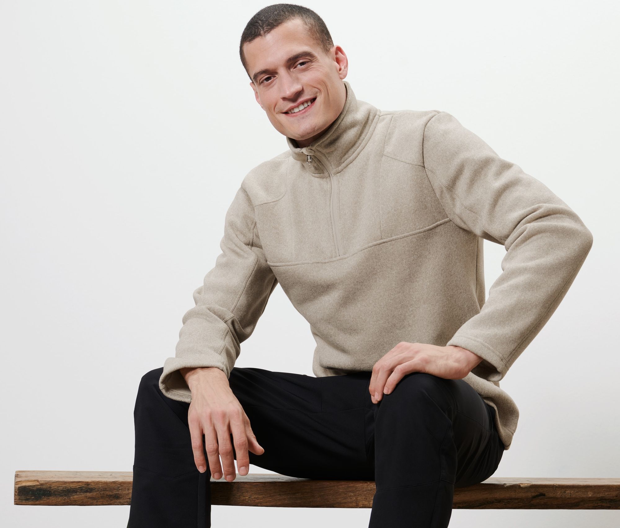 Thumbnail - Tchibo - Strickfleece-Troyer - Herren - Gr. XL - braun