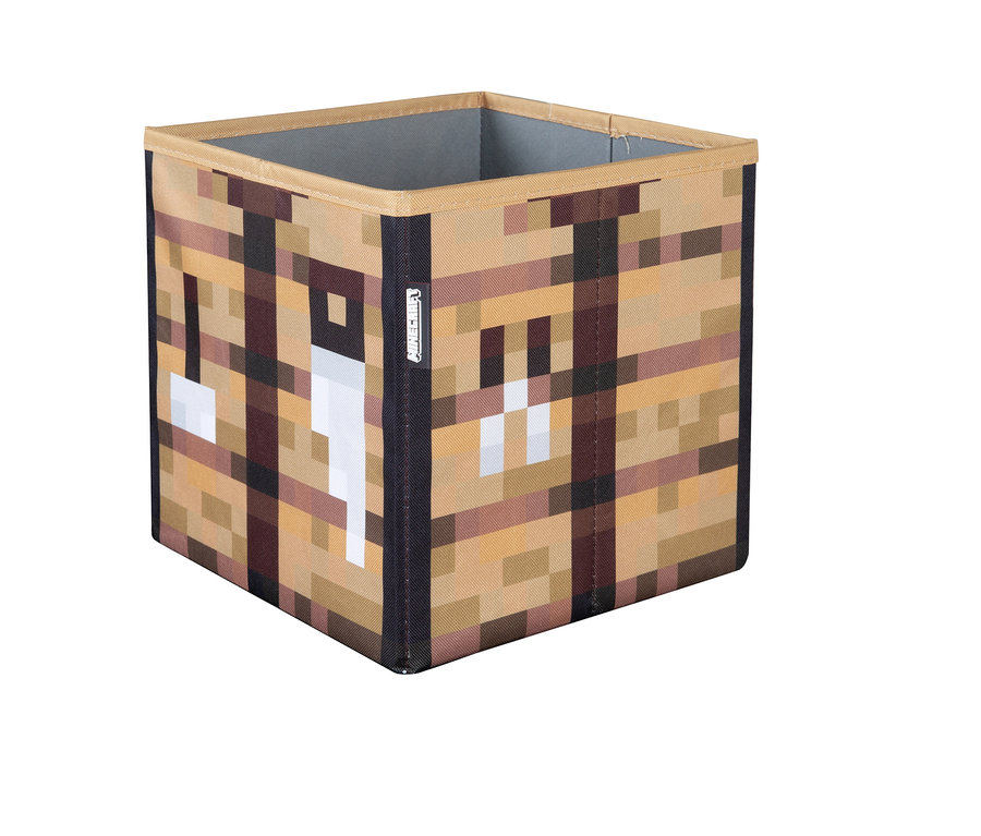 Minecraft Aufbewahrungsbox mit Pixelmuster.