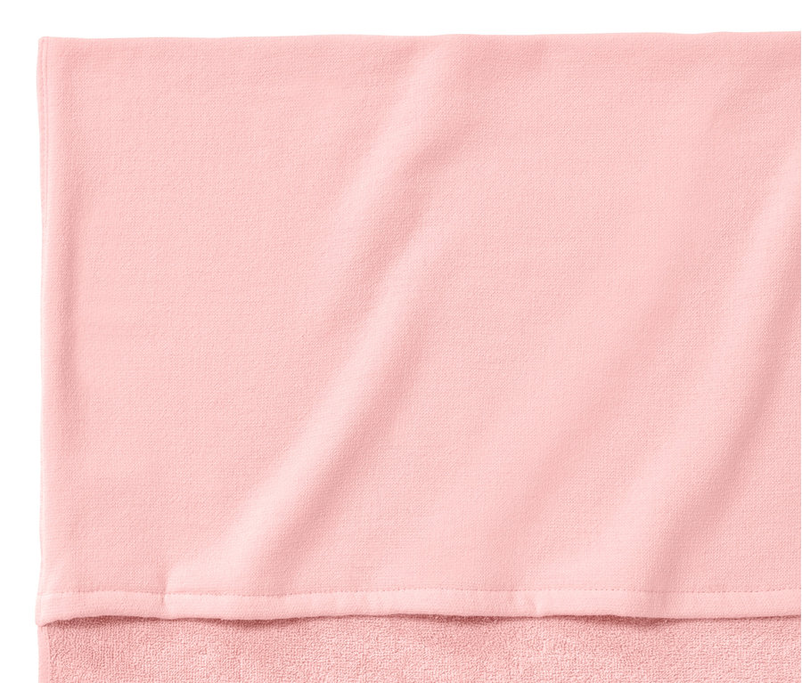 Detailansicht eines XL-Strandhandtuches in Rosa.