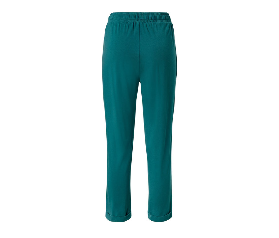 Türkise Pyjamahose mit Gummibund.