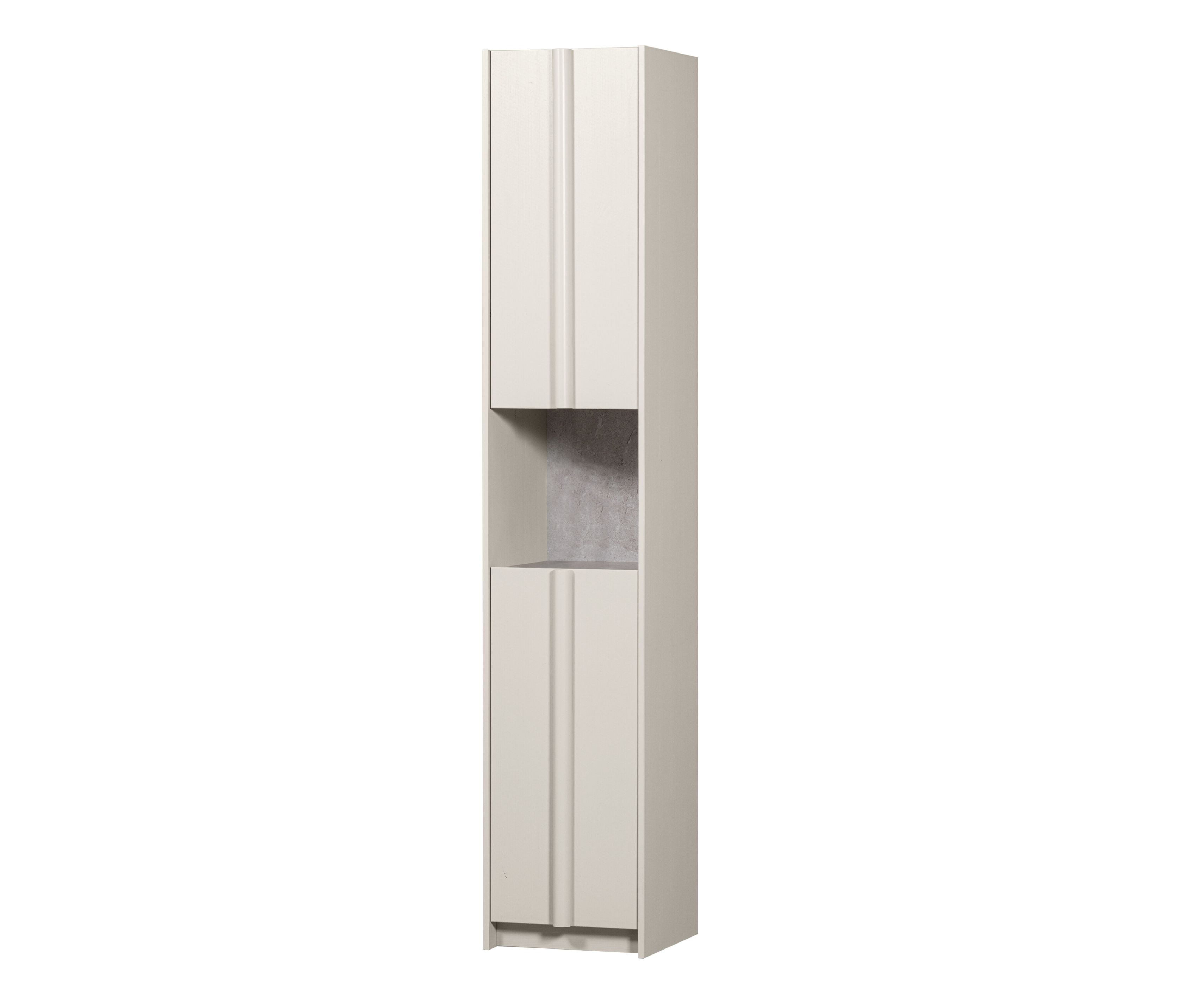 Tchibo - Woood Schrank »Basu« kiefer dust - 40x42x210cm - weiß - Holz