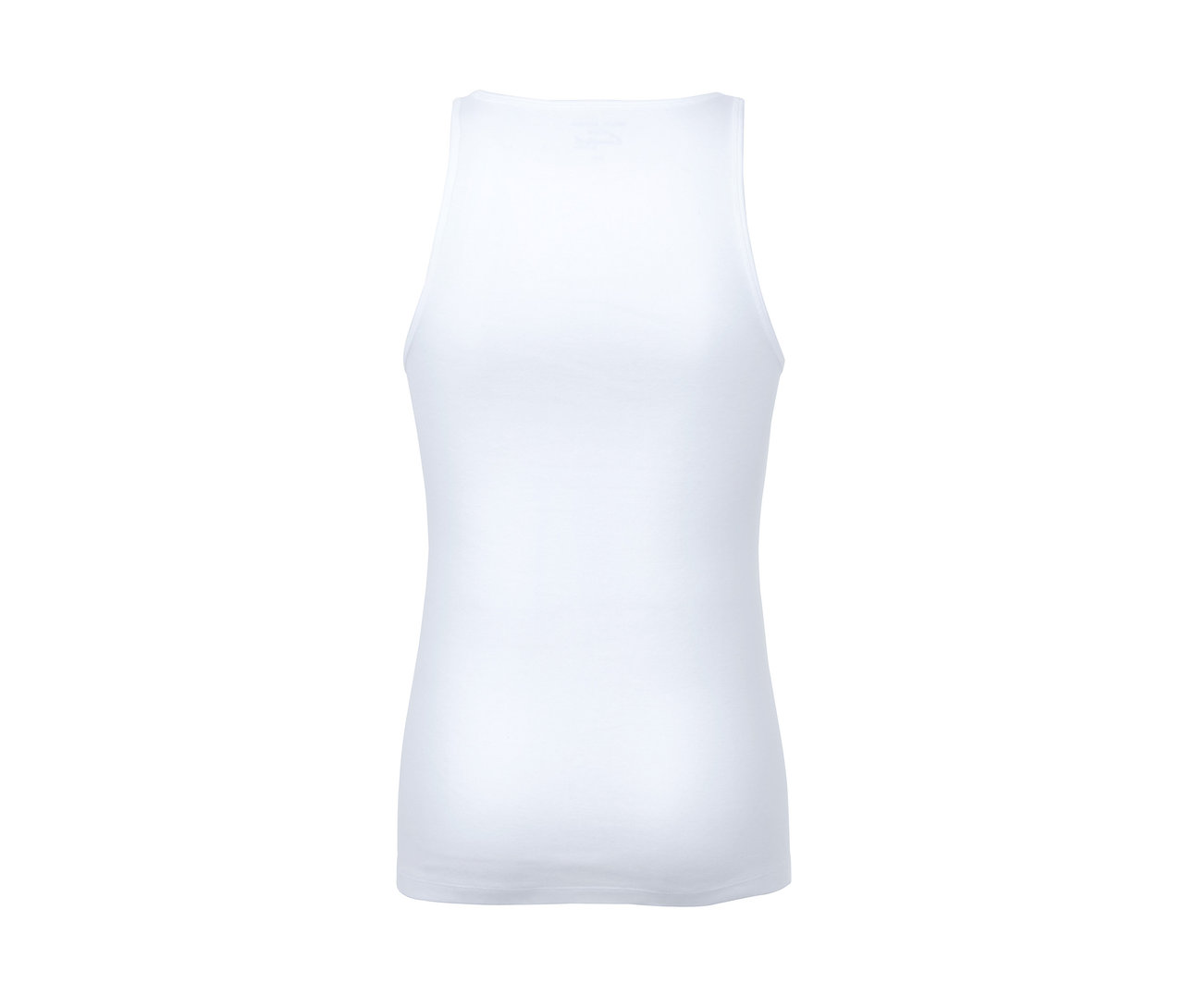 Weißes Feinripp-Unterhemd, 1 Stück.